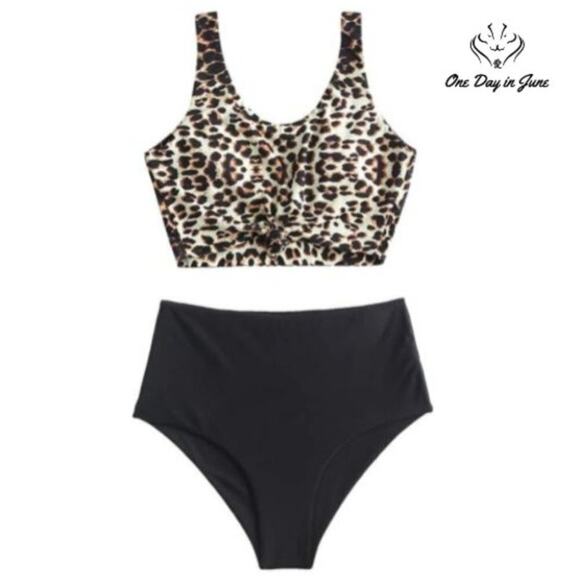 Zaful Scoop Neck Knot Bikini Size L - Picture 1 of 3